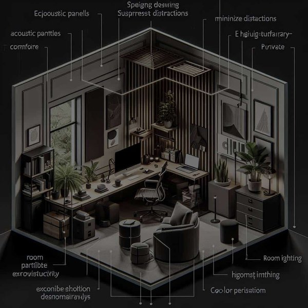 How to Design a Home Office That Minimizes Distractions in a High-Traffic Household?
