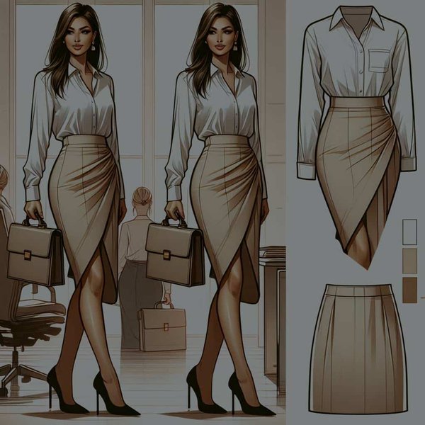 What's the Best Approach to Styling an Asymmetrical Skirt for Professional Settings?