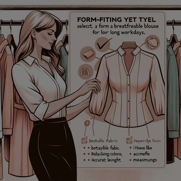 How to Select a Form-Fitting Yet Breathable Blouse for Long Workdays?